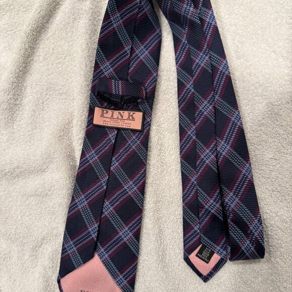 AMAZING MEN'S LIMITED EDITION THOMAS PINK VINTAGE TIE - HANDMADE IN ITALY - Picture 5 of 5